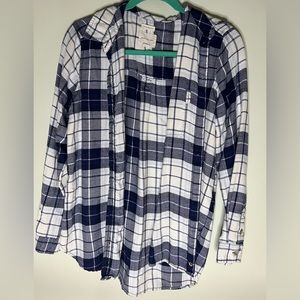 American Eagle flannel, size M, color blue